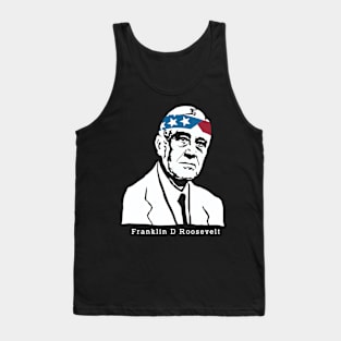 President Franklin Roosevelt American Patriot Vintage Tank Top